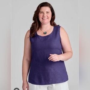 Flax Sleeveless Tank Top